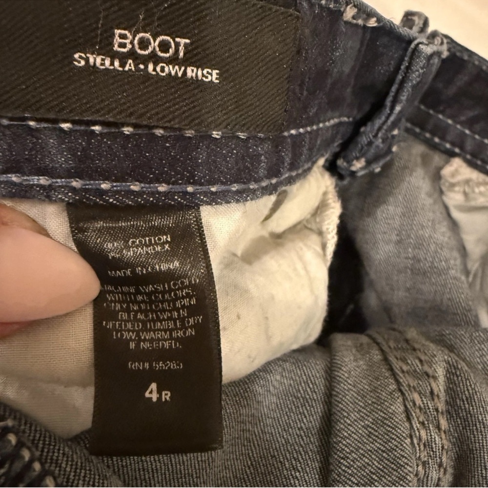 Express Stella Low Rise Bootcut Jeans Women’s Medium Wash Stretch Denim Size 4 - Picture 10 of 10